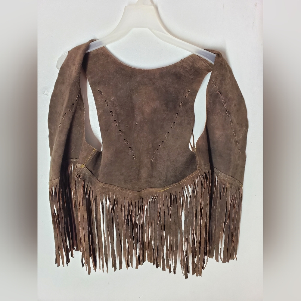 Genuine Leather Brown Vest, Medium